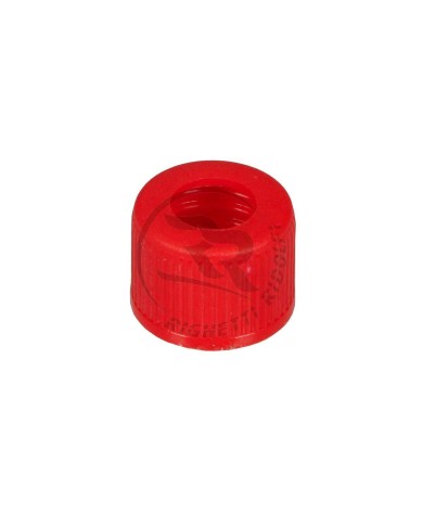 Tappo in plastica, forato per il passaggio del pescante.