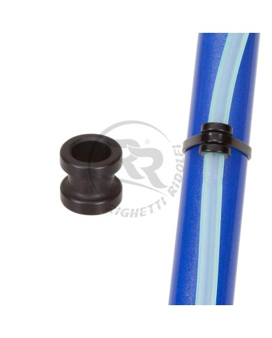 Anello foro 9mm Nero per Fissaggio Tubo Benzina