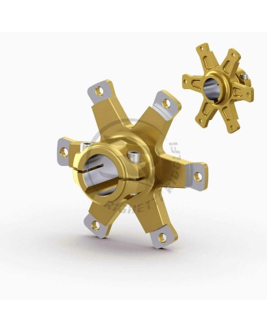 Portadisco a 6 Razze D.30mm in Alluminio Oro