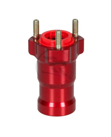 Mozzo Ruota L.95 mm Ø25 mm Rosso