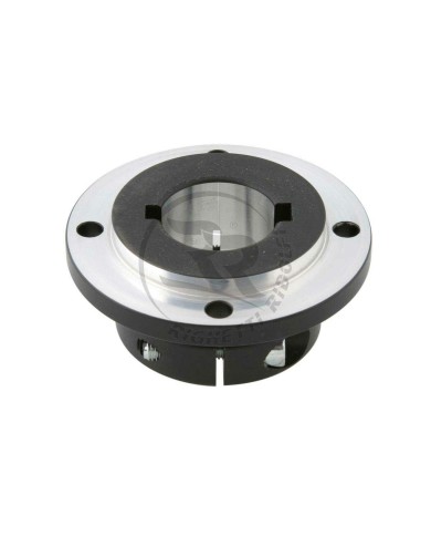 Portadisco 4 Fori D.30mm in Alluminio Anodizzato Nero