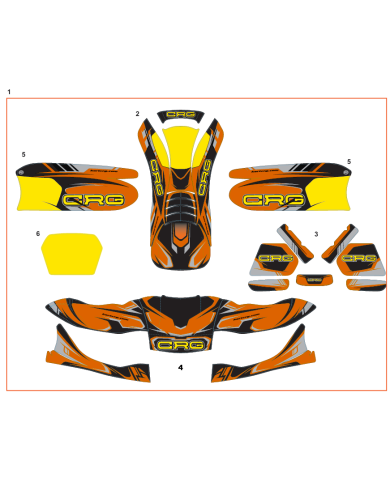 Kit adesivi CRG 507/509 completo
