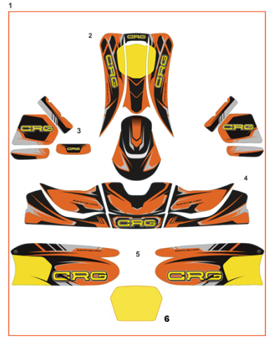Kit adesivi CRG 507/508 completo